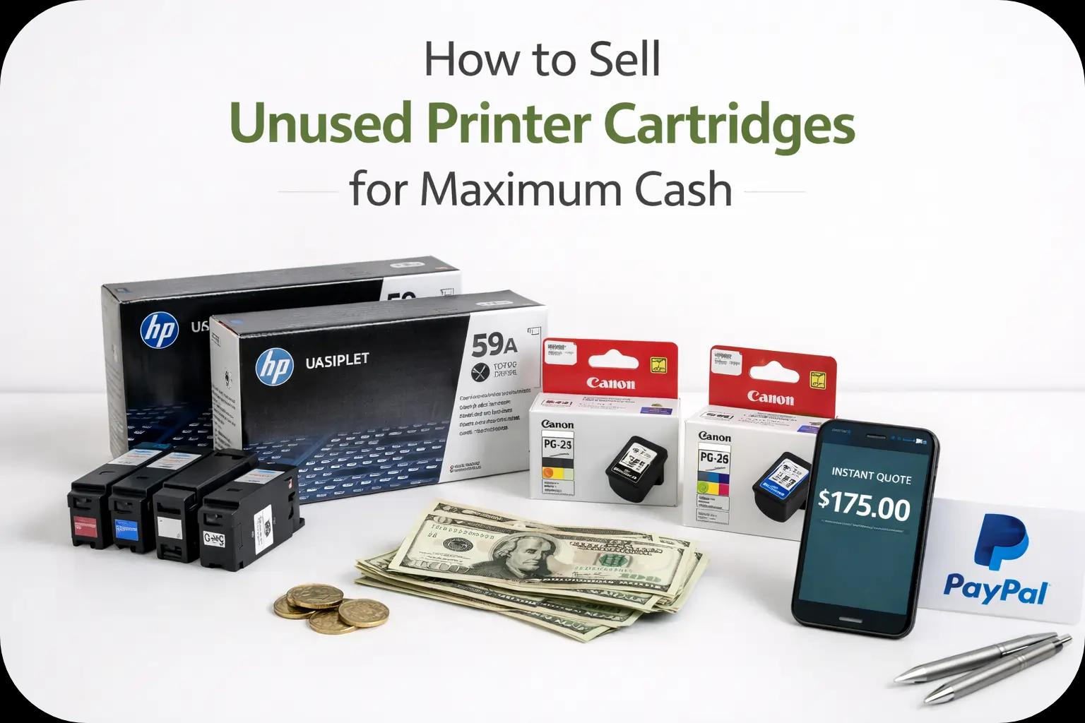 How to Sell Unused Printer Cartridges for Maximum Cash?