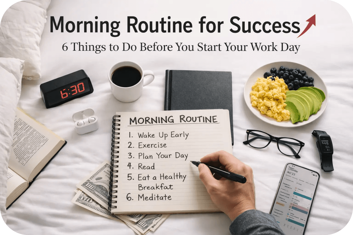 Morning Routine for Success | 6 Things to Do Before You Start Your Work Day