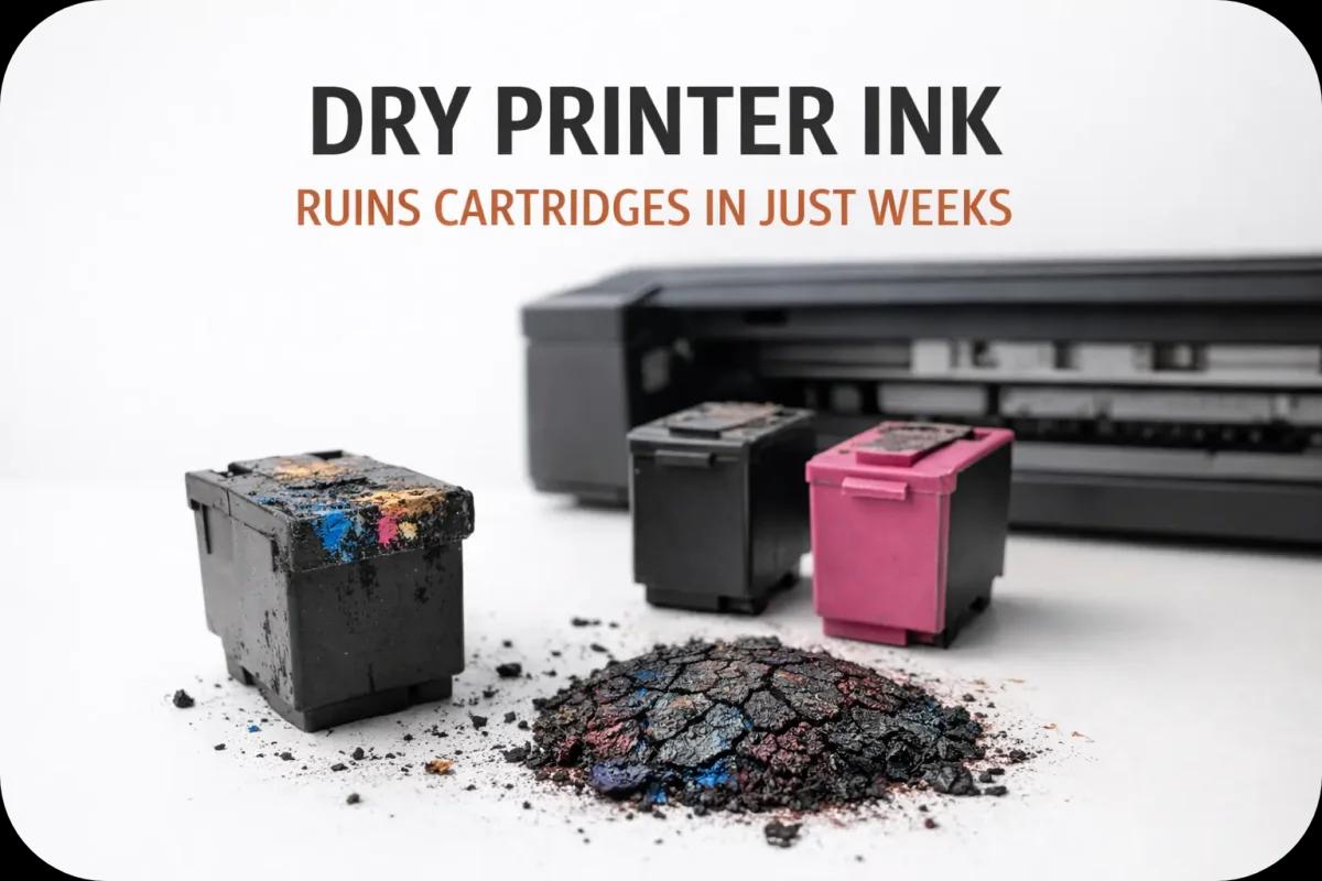 Printer Ink Dry Ruins Cartridges in Weeks… Unless You Do This