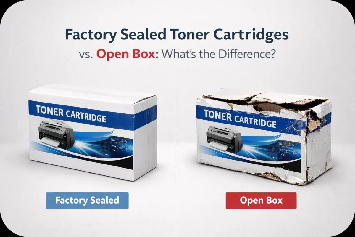 Factory Sealed Toner Cartridges vs. Open Box | What’s the Difference?