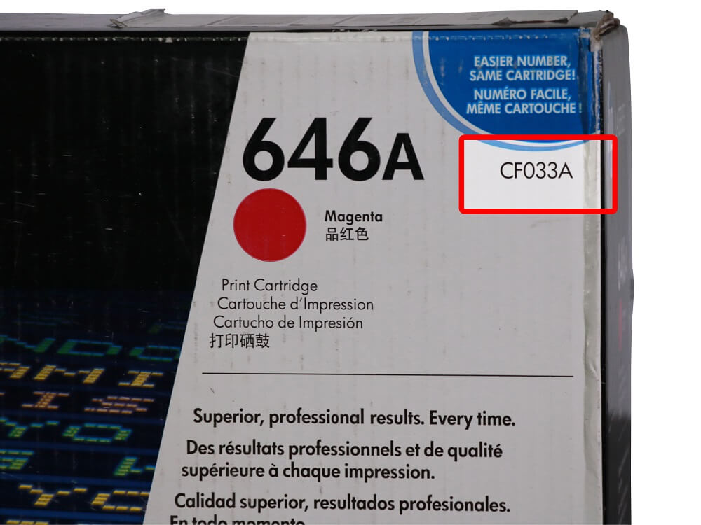 Hp toner model reference 2