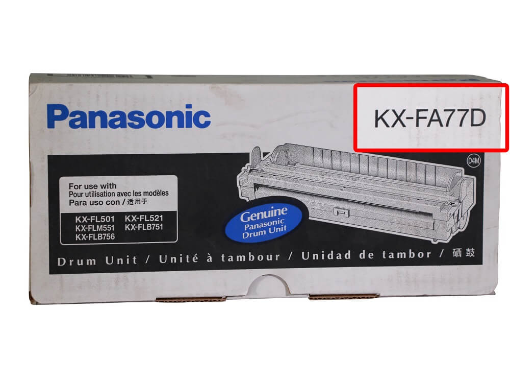 Panasonic toner model reference 2