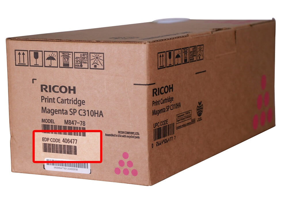 Ricoh toner model reference 1