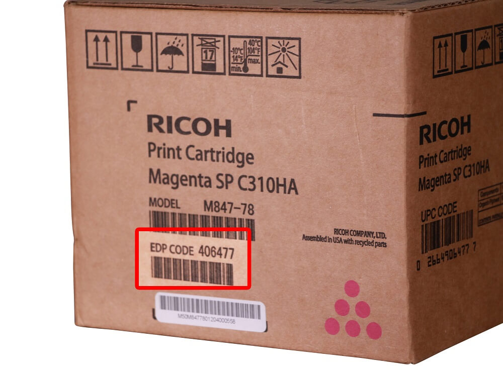 Ricoh toner model reference 4