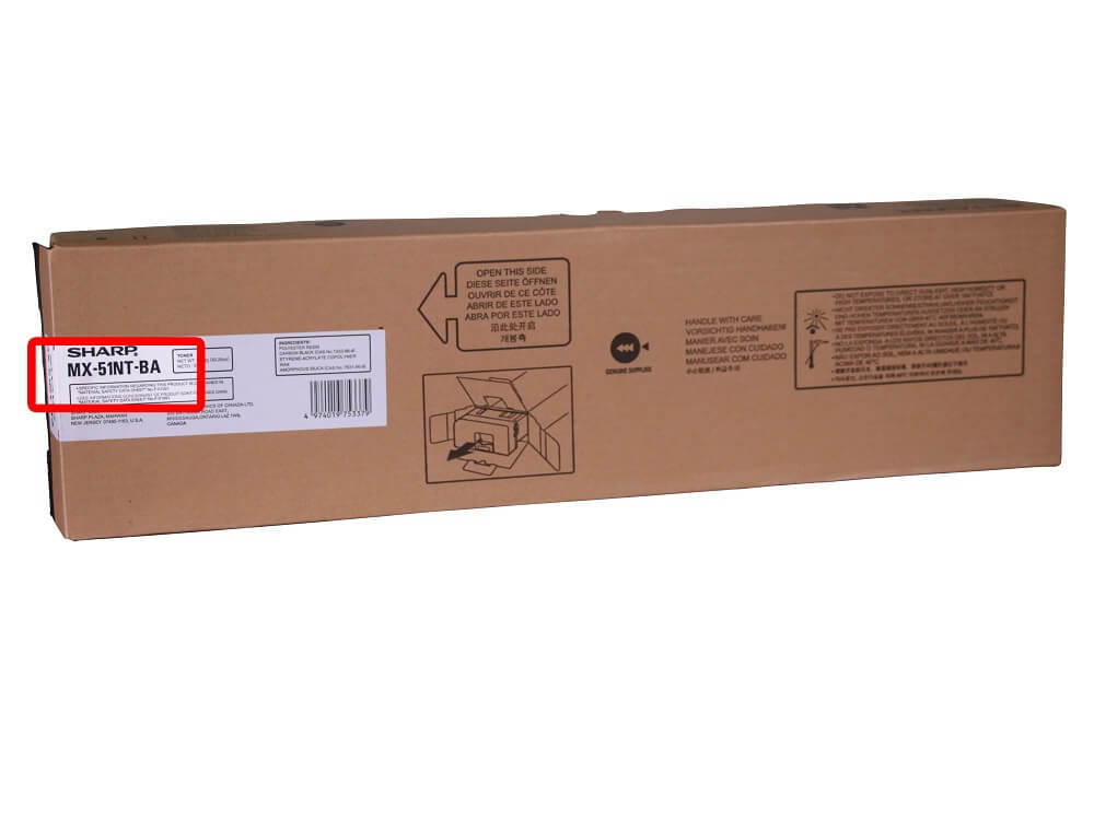 Sharp toner model reference 1
