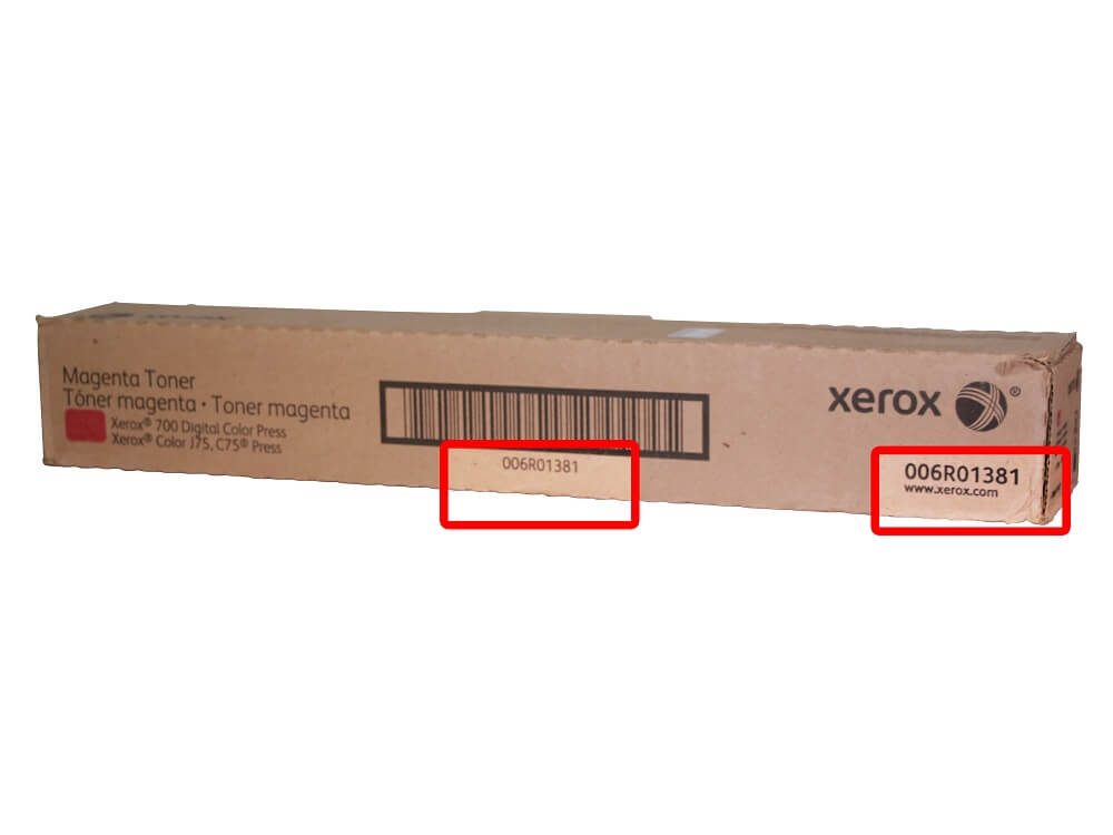 Xerox toner model reference 2